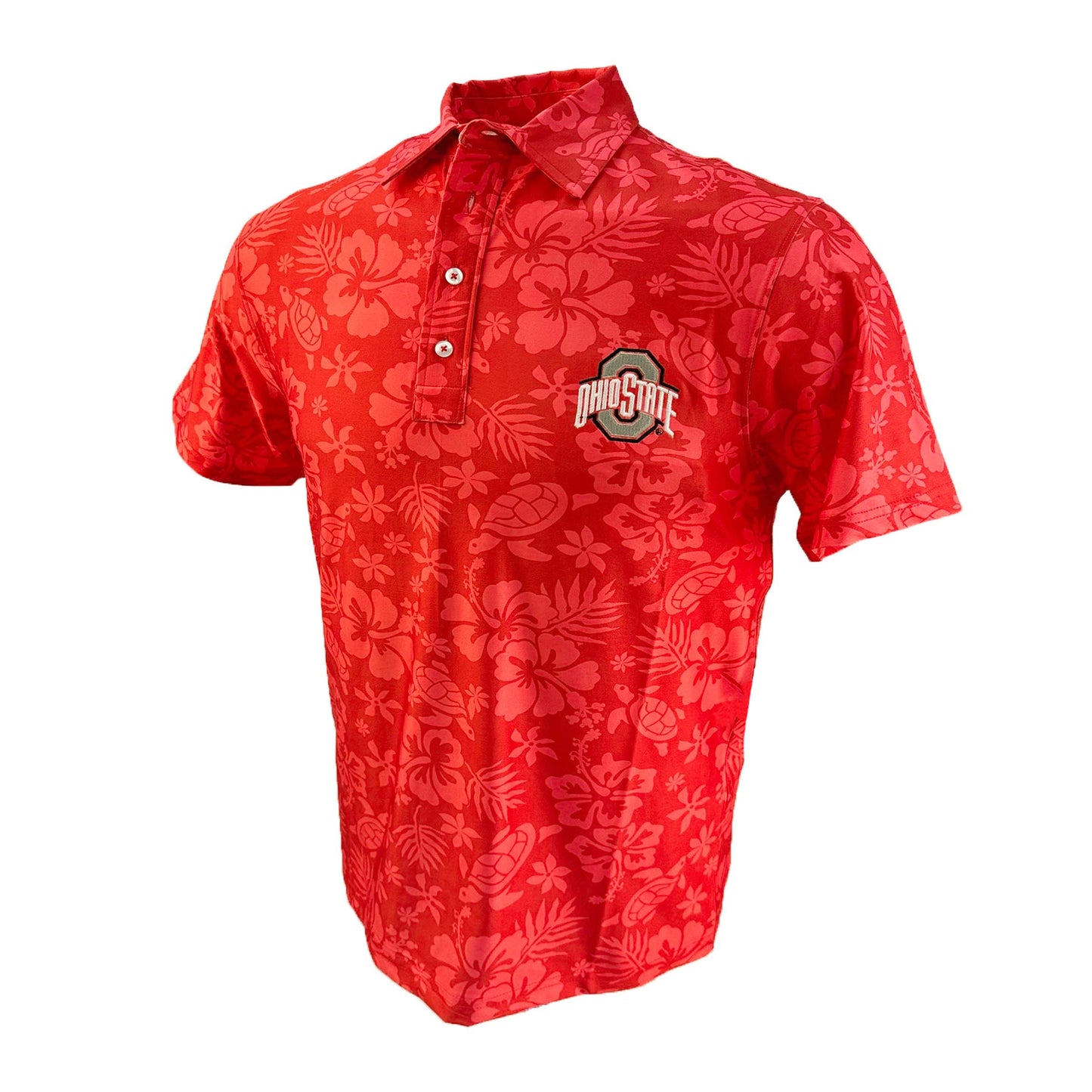 Ohio State Buckeyes Men's Turtle SS Polo - Red