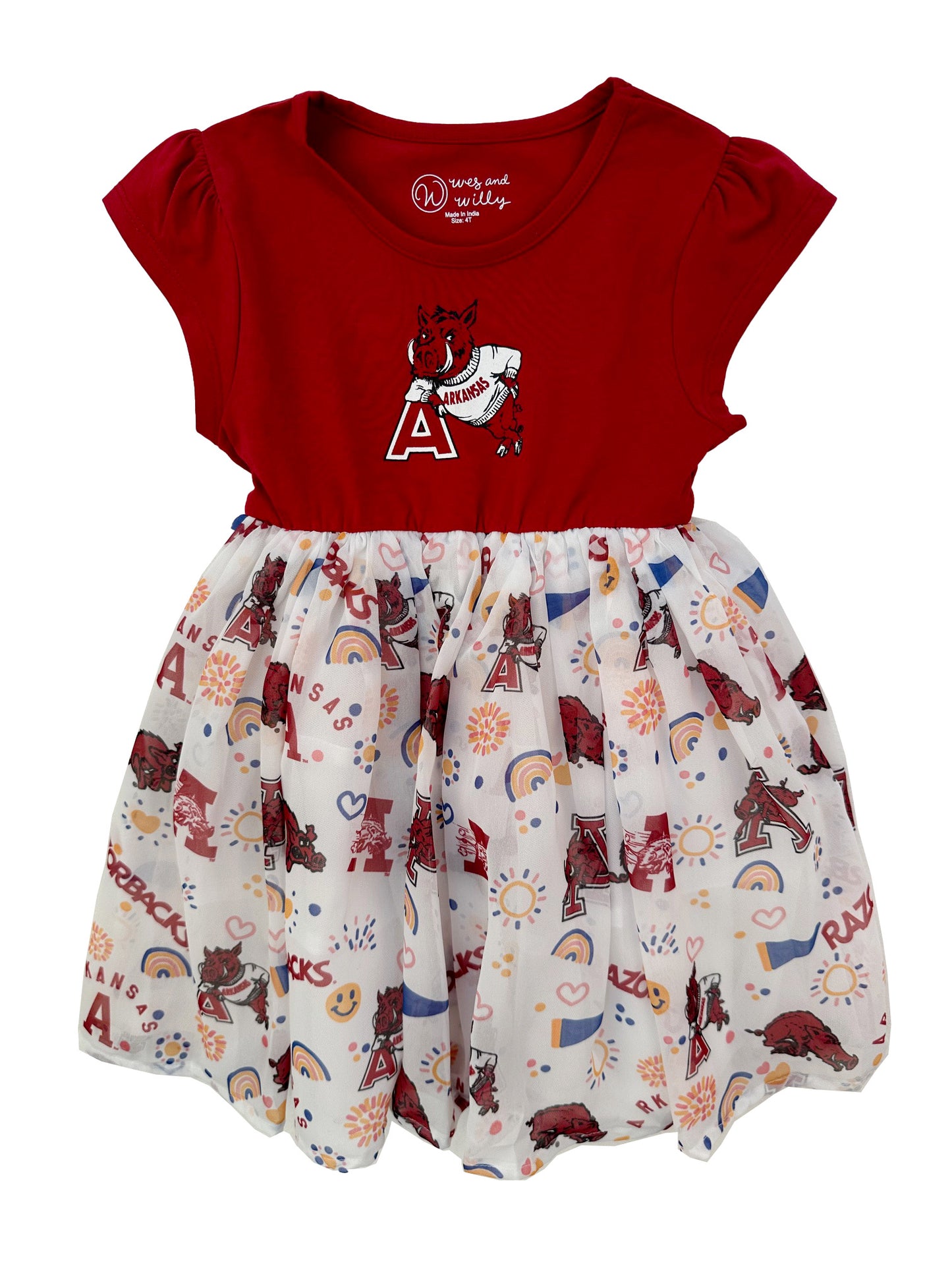 Arkansas Razorbacks Youth Girls Princess Dress