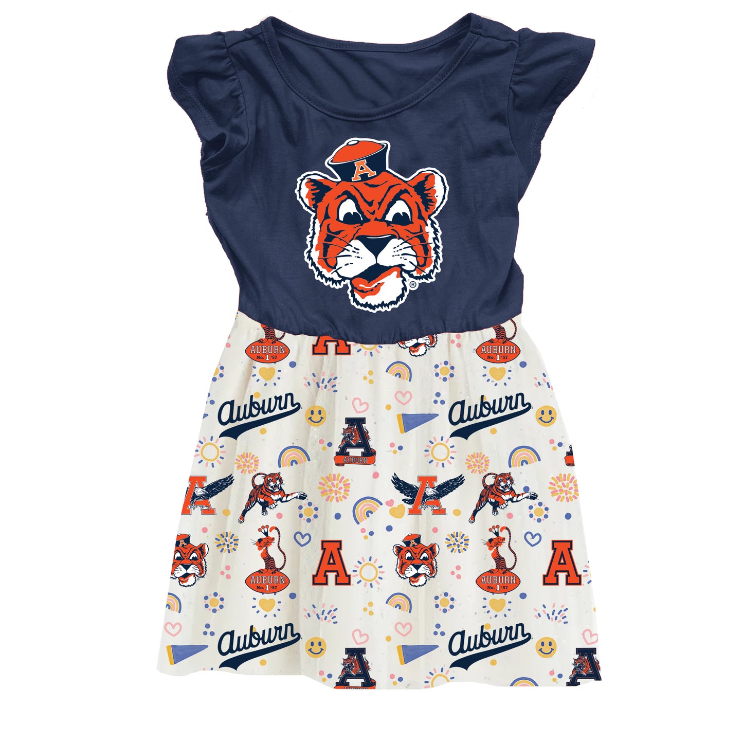 Auburn Tigers Youth Girls Princess Dress