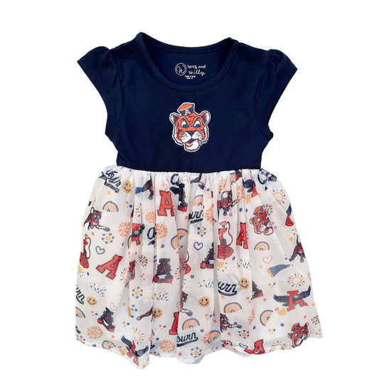 Auburn Tigers Youth Girls Princess Dress