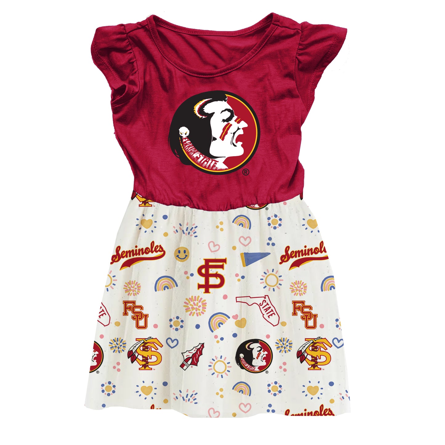 Florida State Seminoles Youth Girls Princess Dress