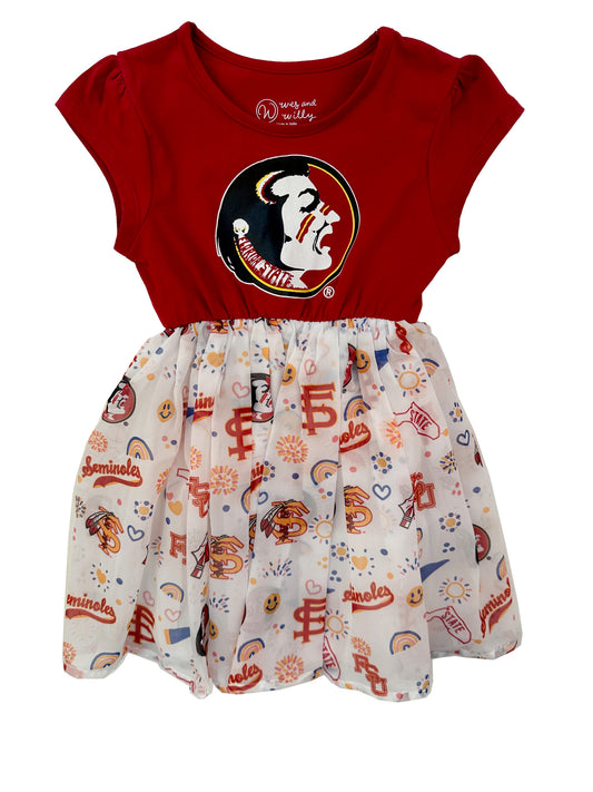Florida State Seminoles Youth Girls Princess Dress