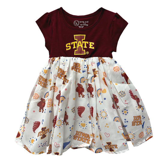 Iowa State Cyclones Youth Girls Princess Dress