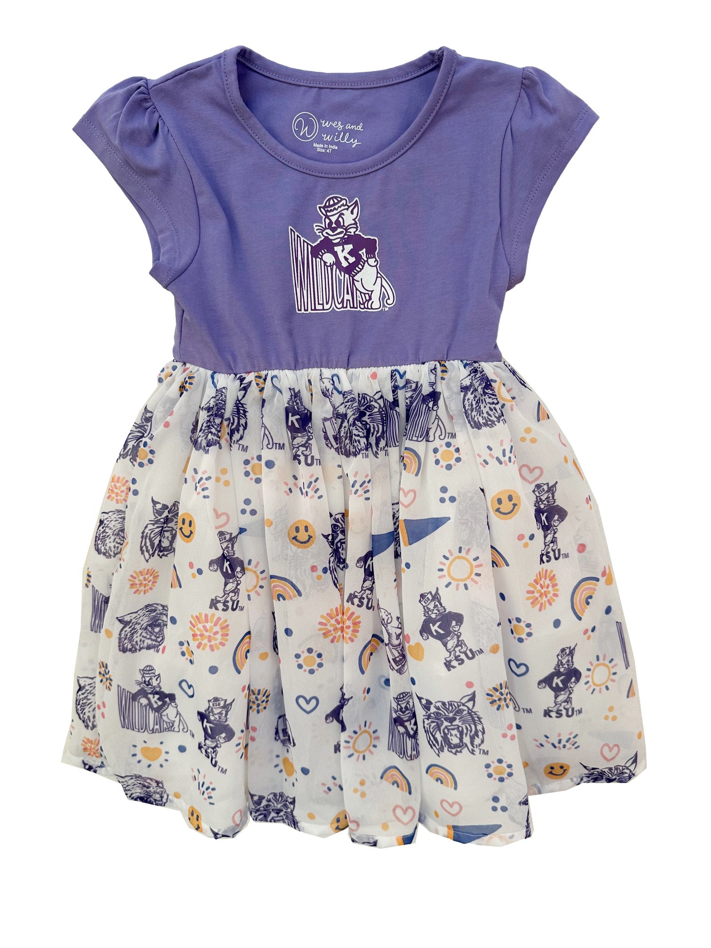 Kansas State Wildcats Youth Girls Princess Dress
