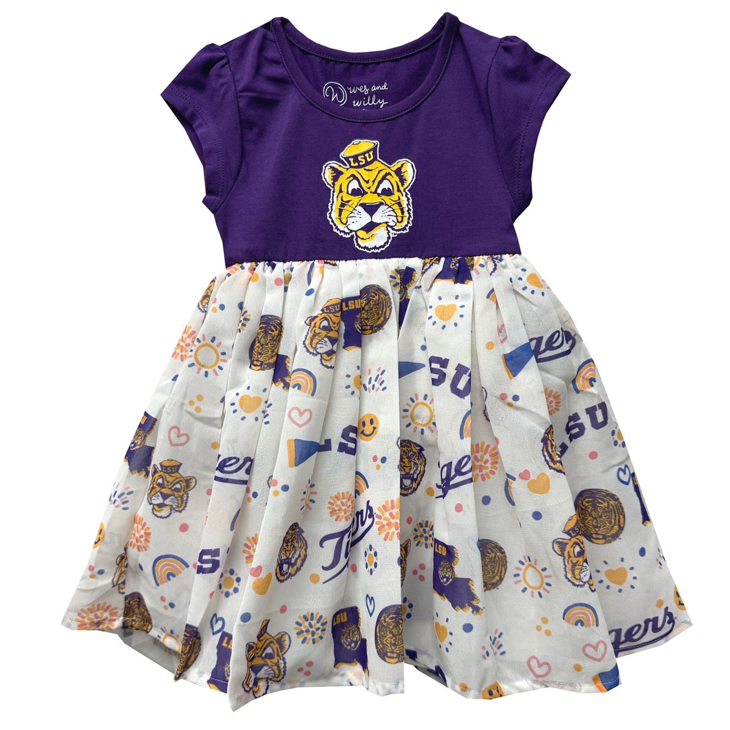 LSU Tigers Youth Girls Princess Dress