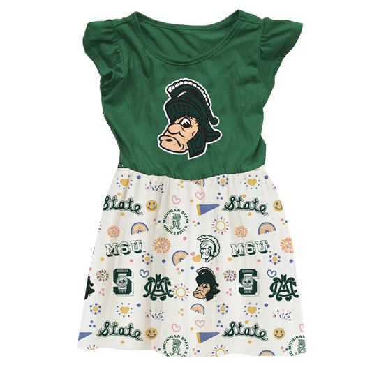 Michigan State Spartans Youth Girls Princess Dress