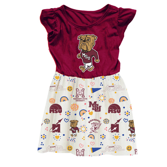 Mississippi State Bulldogs Youth Girls Princess Dress