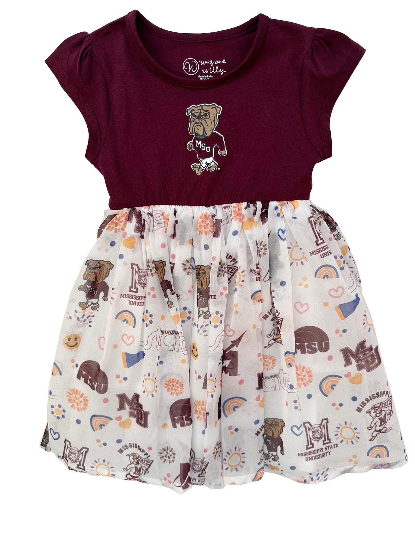 Mississippi State Bulldogs Youth Girls Princess Dress