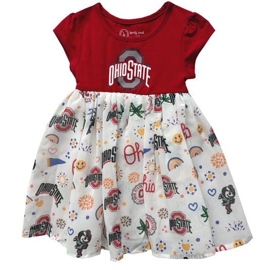 Ohio State Buckeyes Youth Girls Princess Dress