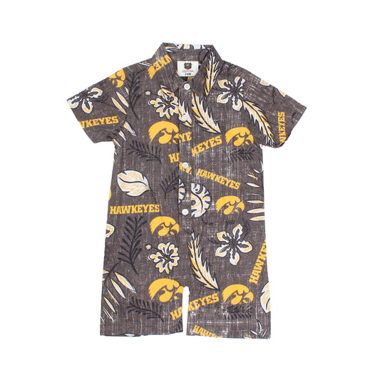 Iowa Hawkeyes Infant Floral SS Romper