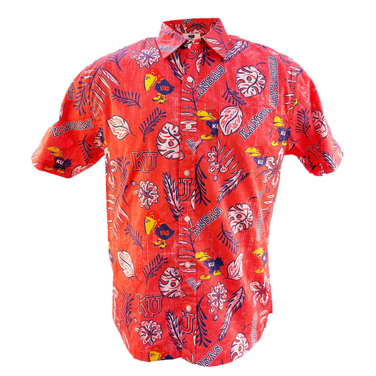 Kansas Jayhawks Men's Vintage Floral Shirt