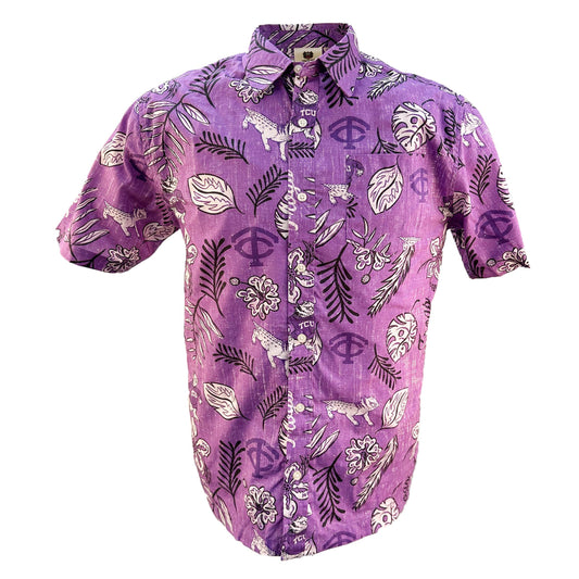 TCU Horned Frogs Men's Vintage Floral Shirt