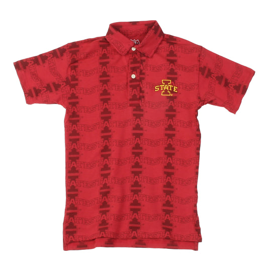 Iowa State Cyclones Youth Allover Print Polo Shirt