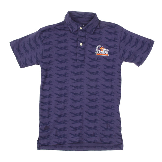 UTSA Roadrunners Youth Allover Print Polo Shirt