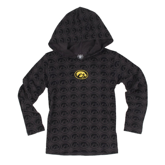 Iowa Hawkeyes Youth Allover Print Hoodie