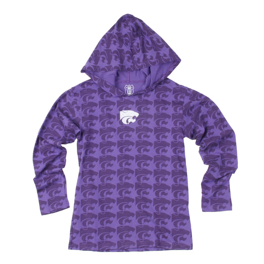 Kansas State Wildcats Youth Allover Print Hoodie