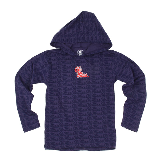 Ole Miss Rebels Youth Allover Print Hoodie