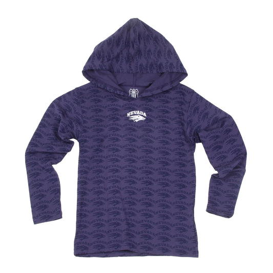 Nevada Wolf Pack Youth Allover Print Hoodie