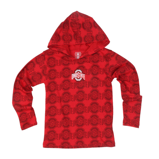 Ohio State Buckeyes Youth Allover Print Hoodie