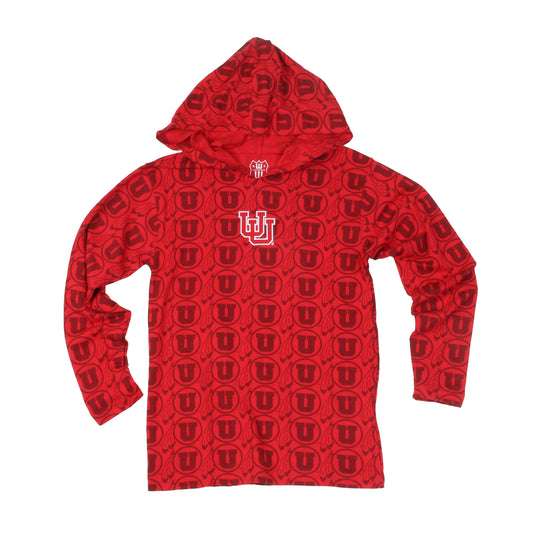 University of Utah Youth Allover Print Hoodie