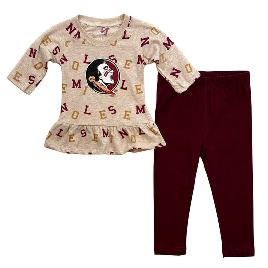 Florida State Seminoles Infant Allover Team Set