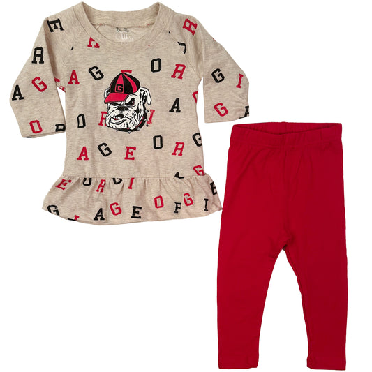 Georgia Bulldogs Infant Allover Team Set