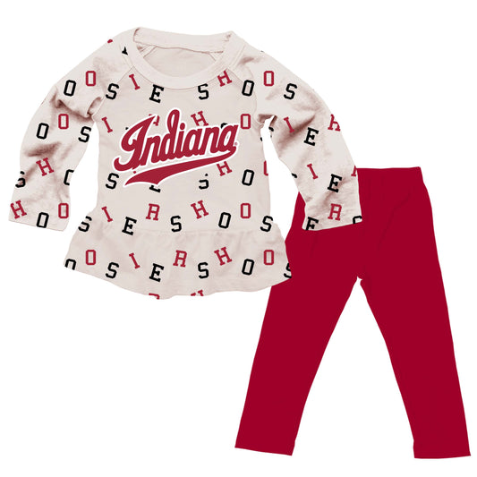 Indiana Hoosiers Infant Allover Team Set