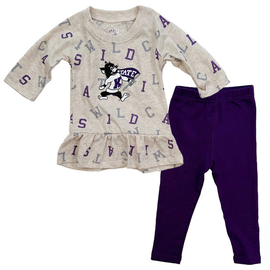 Kansas State Wildcats Infant Allover Team Set