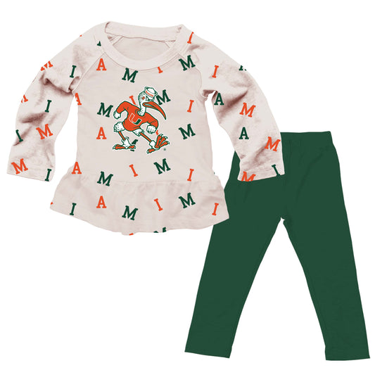 Miami Hurricanes Infant Allover Team Set