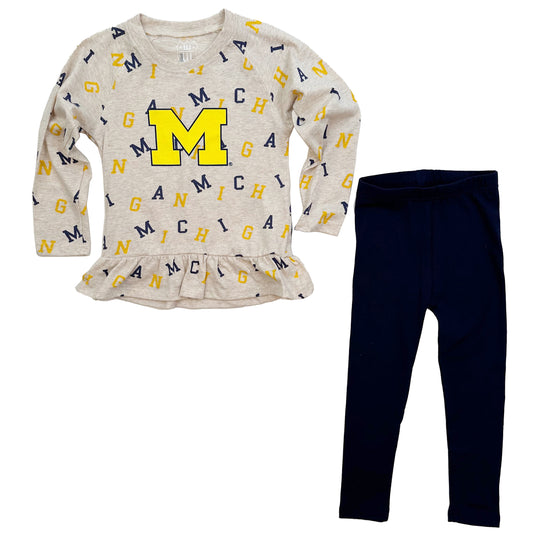 Michigan Wolverines Infant Allover Team Set