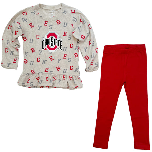 Ohio State Buckeyes Infant Allover Team Set