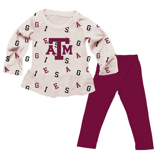 Texas A&M Aggies Infant Allover Team Set