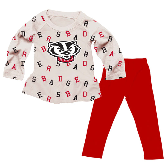 Wisconsin Badgers Infant Allover Team Set