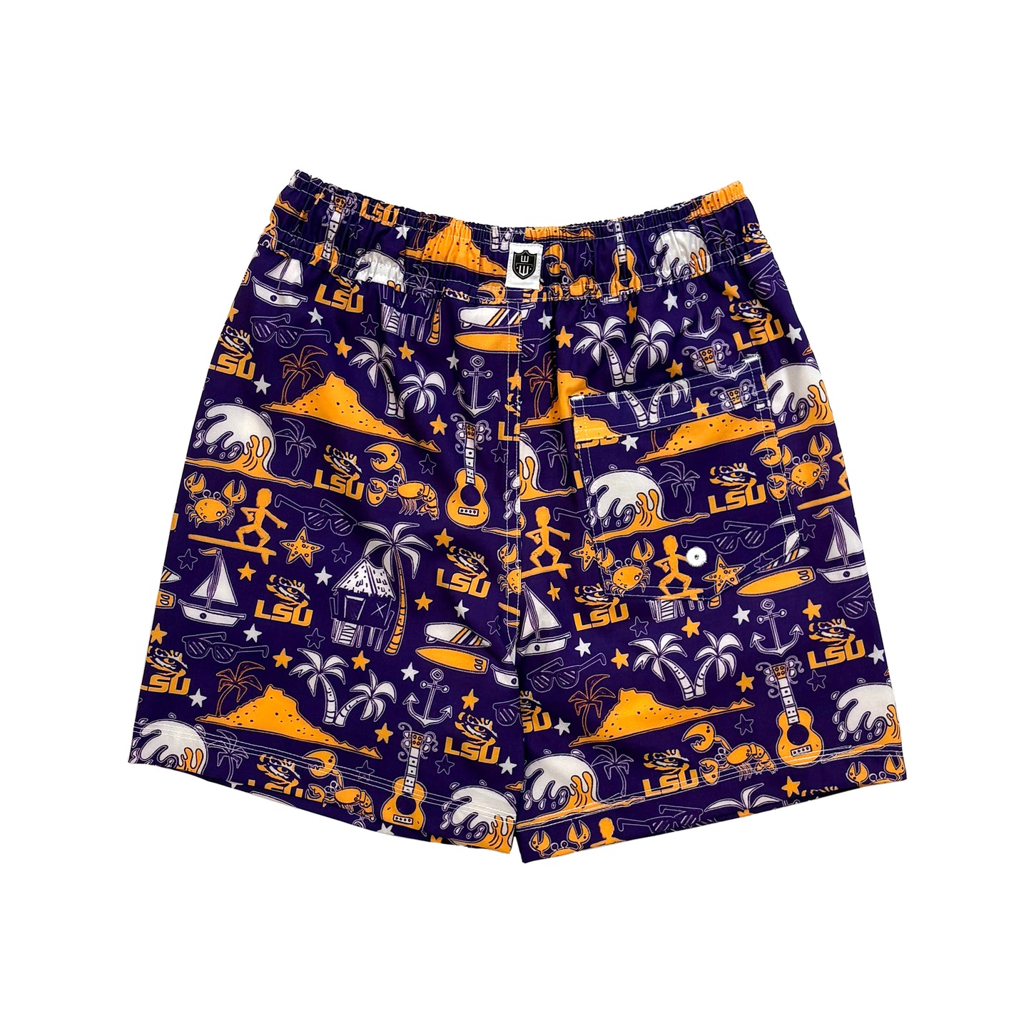 LSU Tigers Youth Boys Luau Swim Trunk