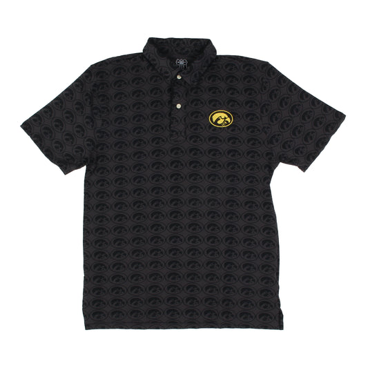 Iowa Hawkeyes Men's Allover Print Polo
