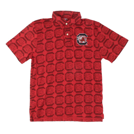 South Carolina Gamecocks Men's Allover Print Polo