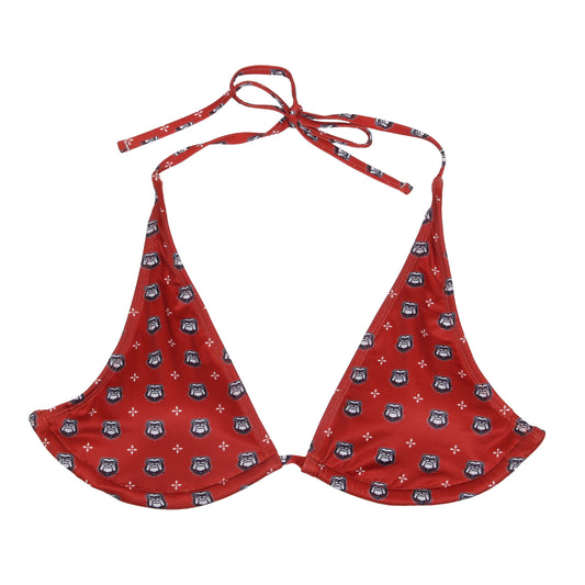 Georgia Bulldogs Women's Fleur Bikini Top