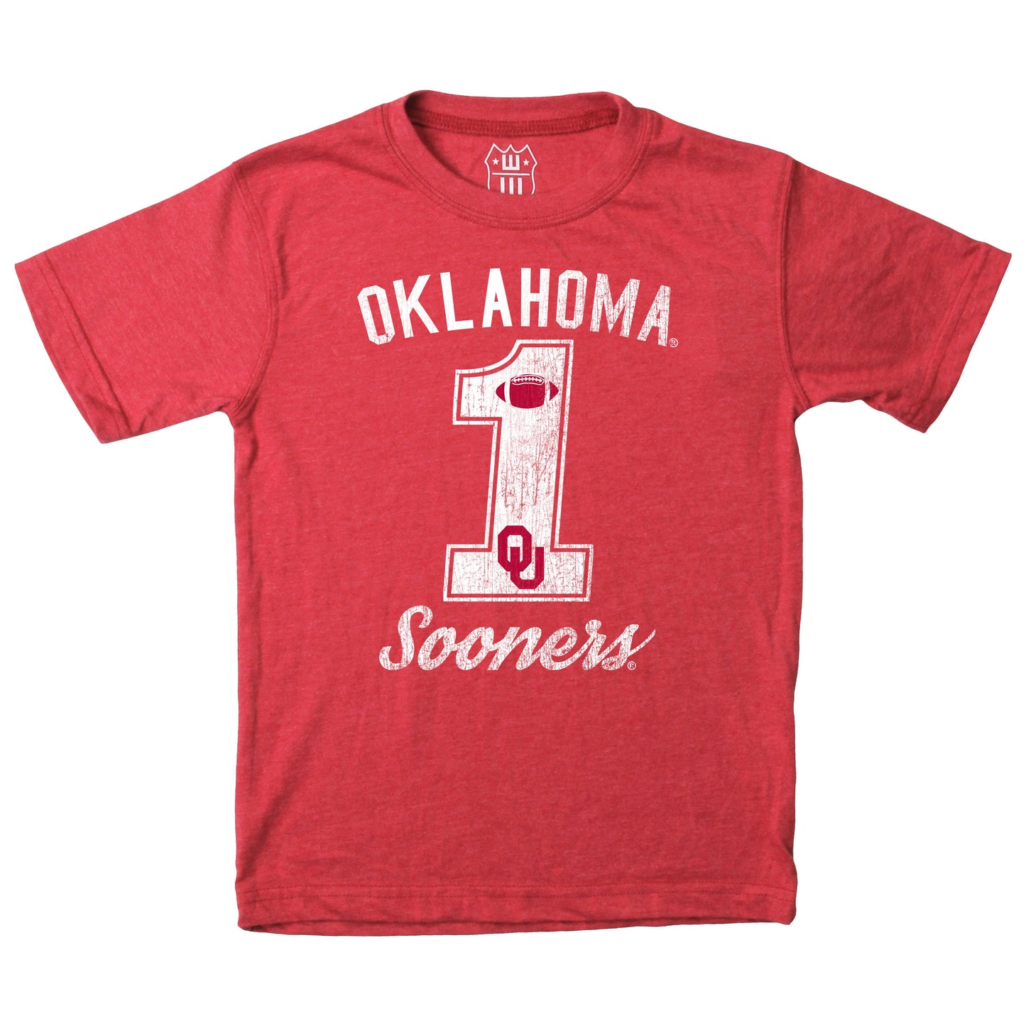 Oklahoma Sooners Youth Boys Blended SS Tee