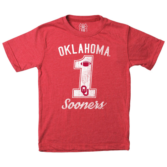Oklahoma Sooners  Youth Blended SS Tee