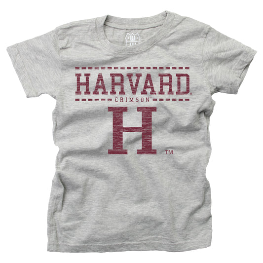 Harvard Crimson NCAA Girls S/S Blended Tee - Heather