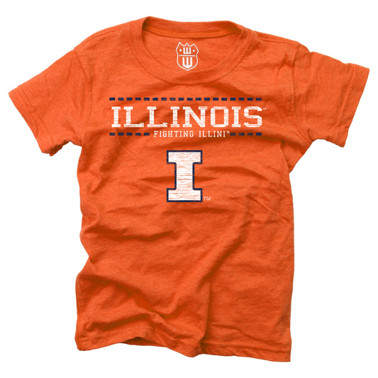 Illinois Fighting Illini NCAA Girls S/S Blended Tee