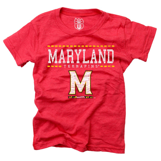 Maryland Terrapins NCAA Girls S/S Blended Tee