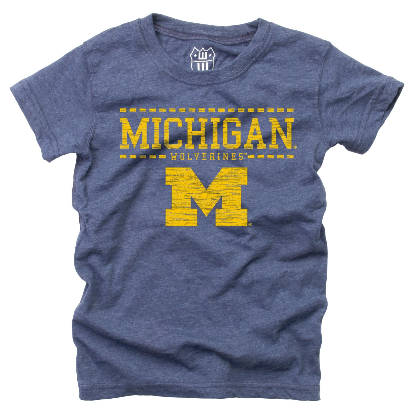 Michigan Wolverines NCAA Girls S/S Blended Tee - Midnight