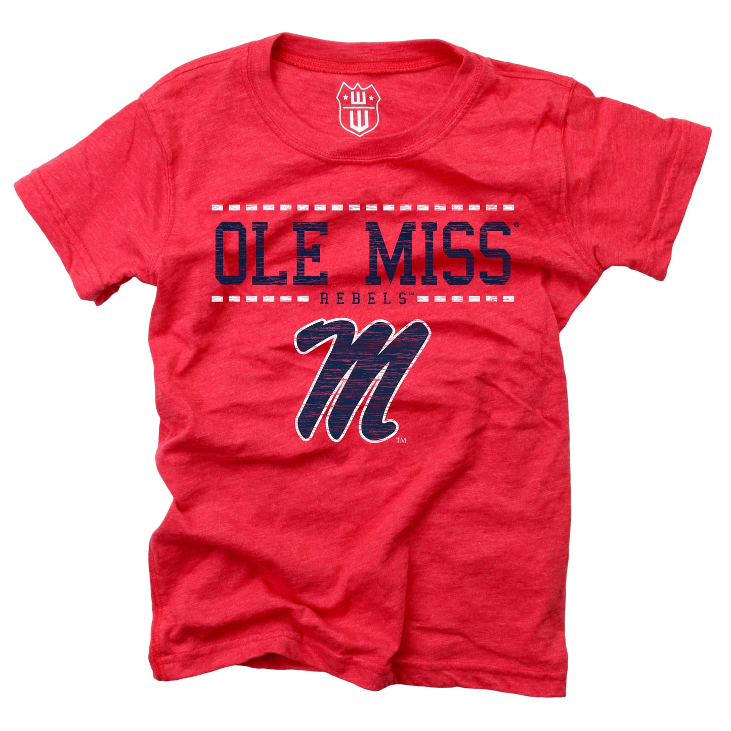 Ole Miss Rebels NCAA Girls S/S Blended Tee