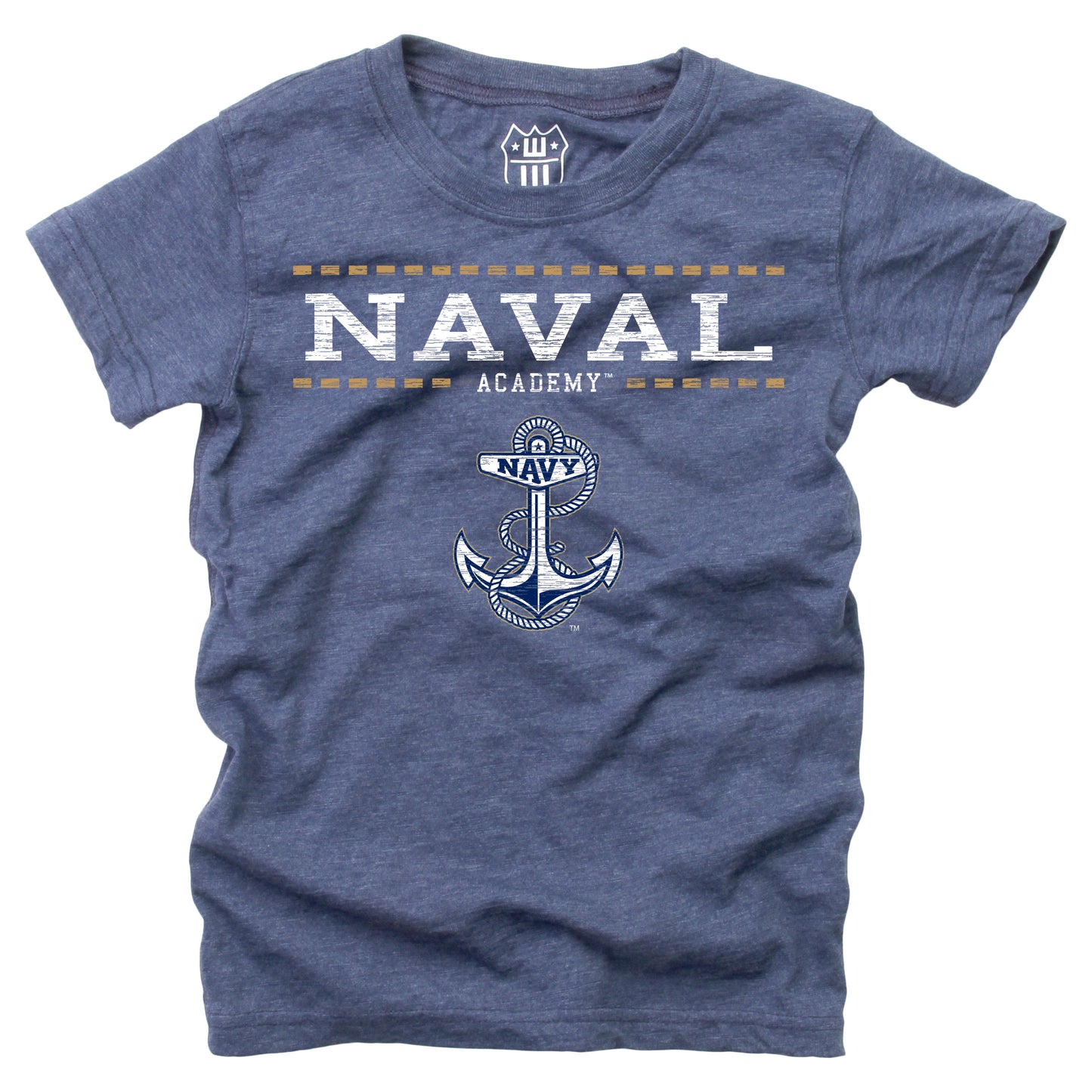Navy Midshipmen NCAA Girls S/S Blended Tee
