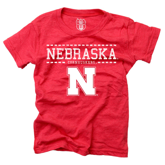 Nebraska Cornhuskers NCAA Girls S/S Blended Tee