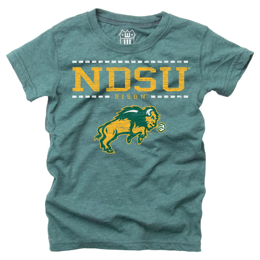 North Dakota State Bison NCAA Girls S/S Blended Tee