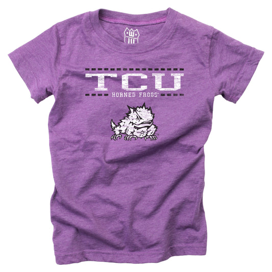 TCU Horned Frogs NCAA Girls S/S Blended Tee