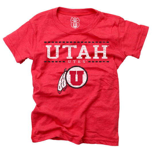 Utah Utes NCAA Girls S/S Blended Tee