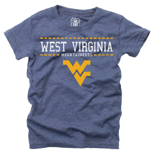 West Virginia Mountaineers NCAA Girls S/S Blended Tee